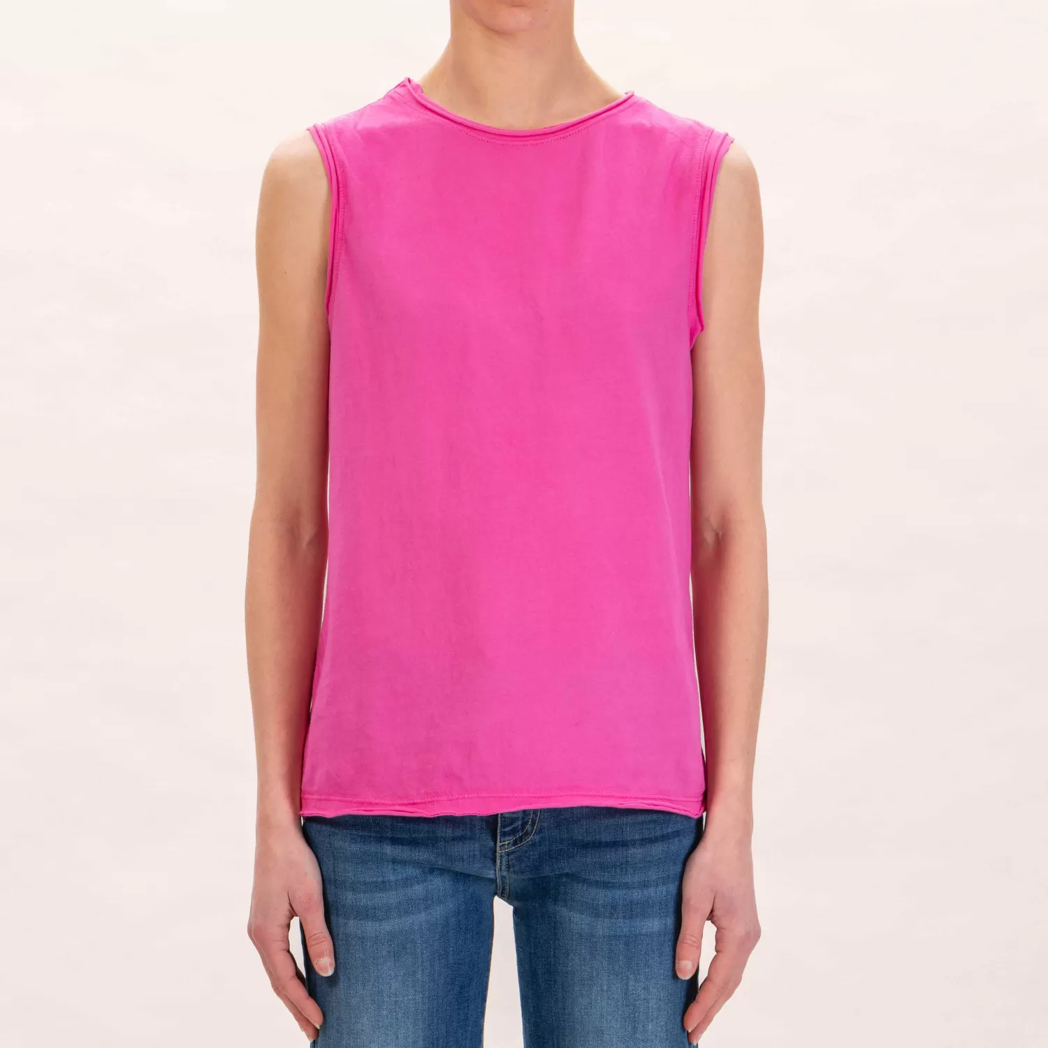 Online White Mood Zeroassoluto-T-Shirt Smanicata In Cotone - Pink