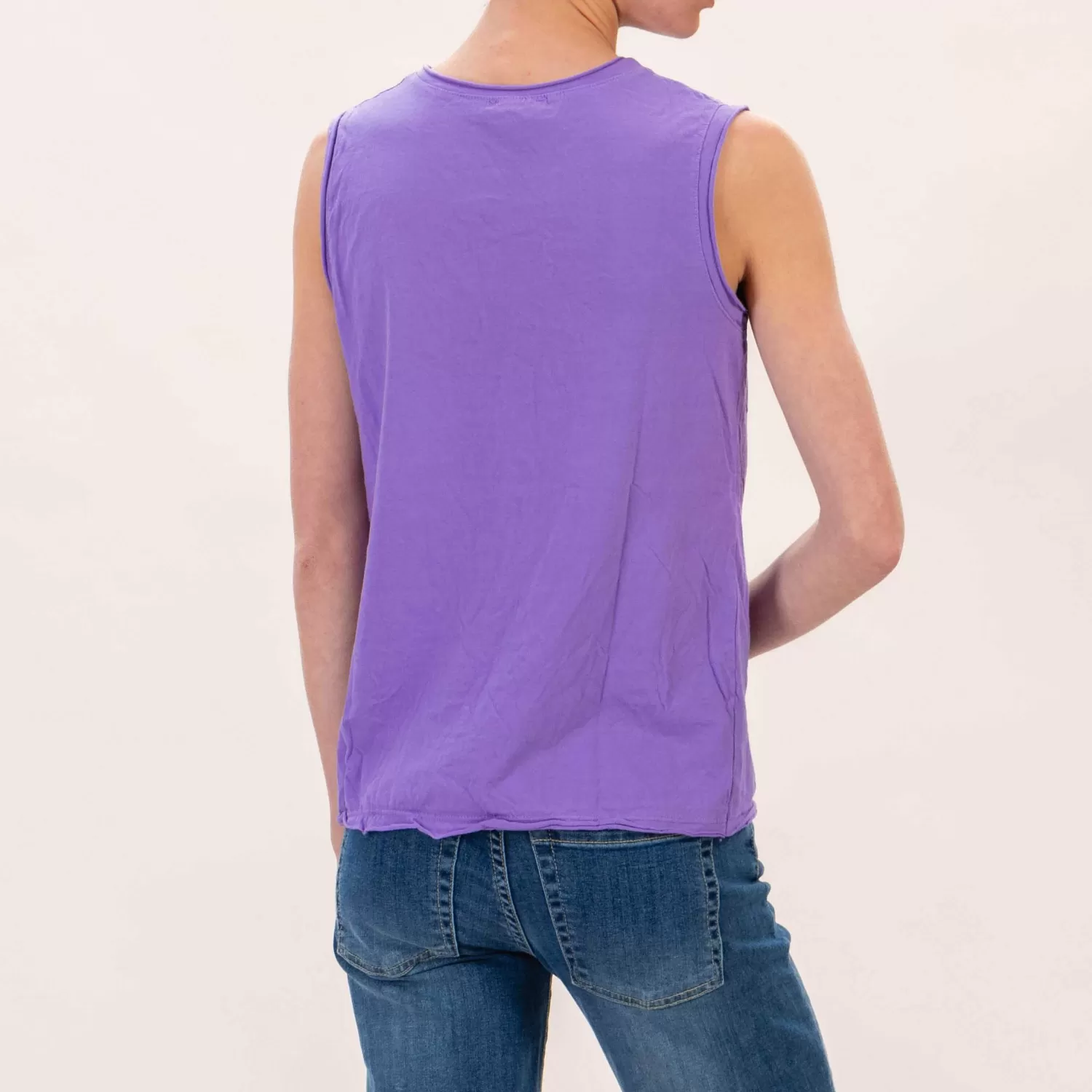 Shop White Mood Zeroassoluto-T-Shirt Smanicata In Cotone - Viola